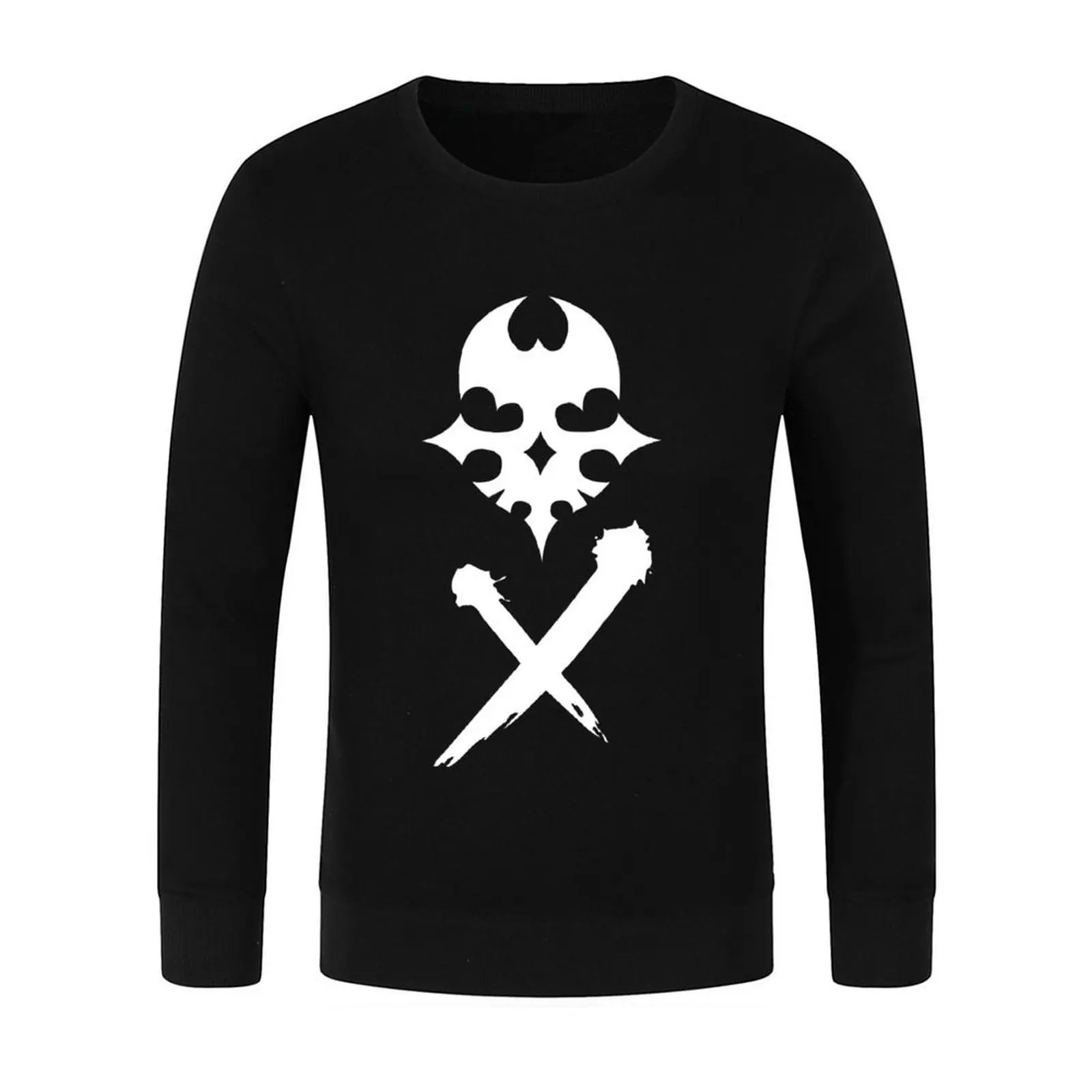 TWEWY Skull Pullover men's sweat-shirt men clothes anime clothes men's winter sweater pullover
