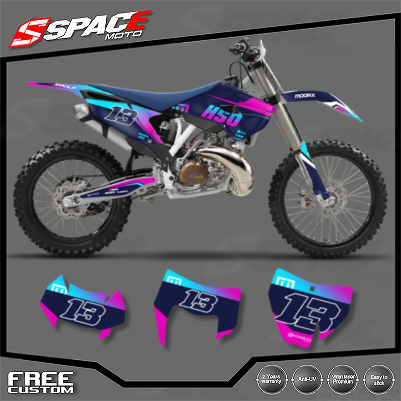 

SPACE For Husqvarna TC FC 2014 2015 TE FE 2014 2015 2016 Custom Motorcycle Graphics Background Decals Stickers Kits
