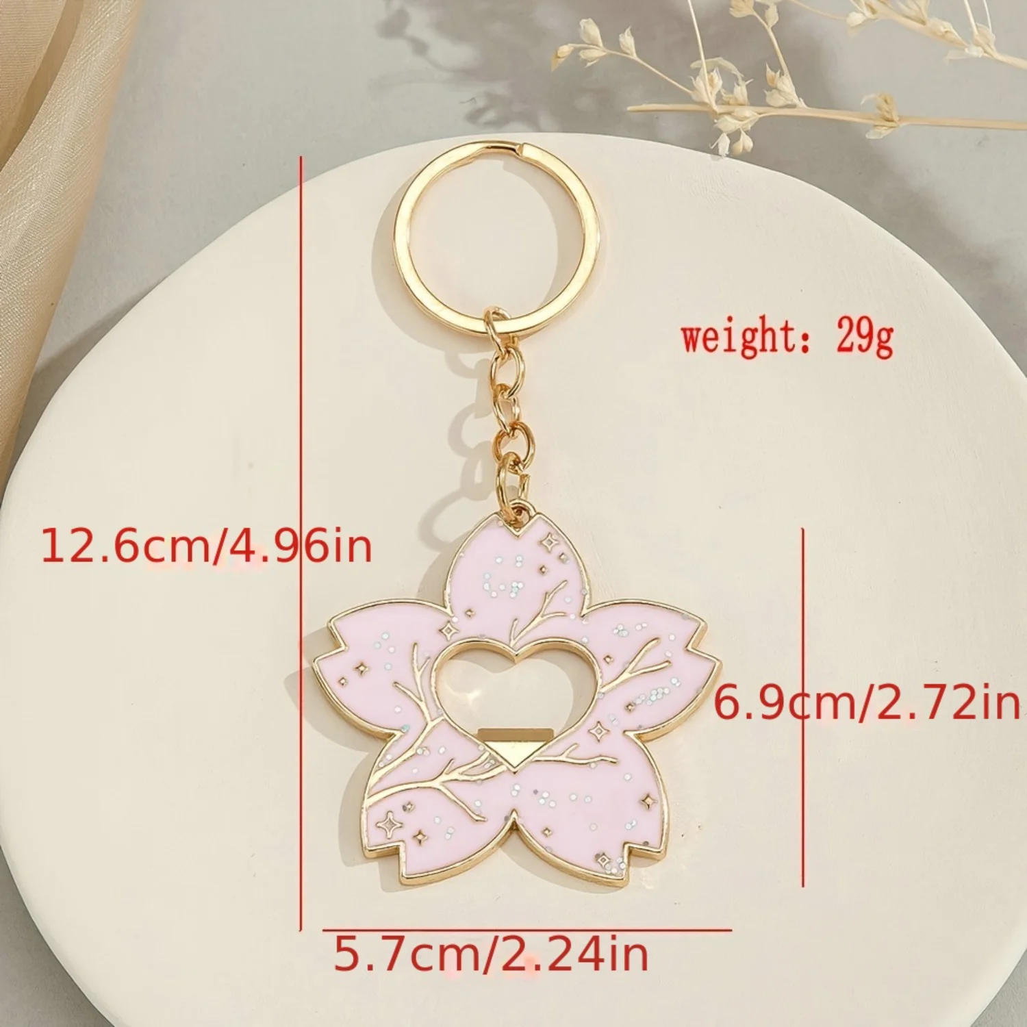 

Artificial Flowers Bottle Opener Keychain - Unique Mens Gift with Faux Flowers Design - Fake Flowers Decorative Accessory Combs