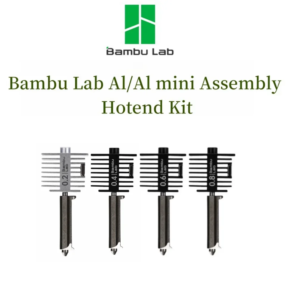 

Комплект для мини-отеля Bambu lab A1, сопло из закаленной стали 0,2/0,4/0,6/0,8 мм, сопло для официального 3D-принтера Bambu