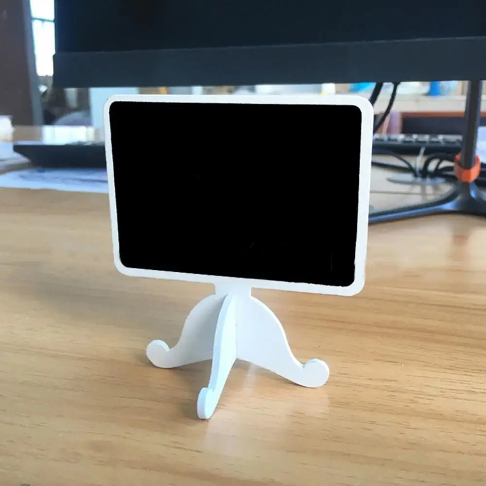 Mini Wooden Blackboard for Kids, Small Message Board, DIY Black Board, Menu Label Chalkboard, Desktop Blackboard