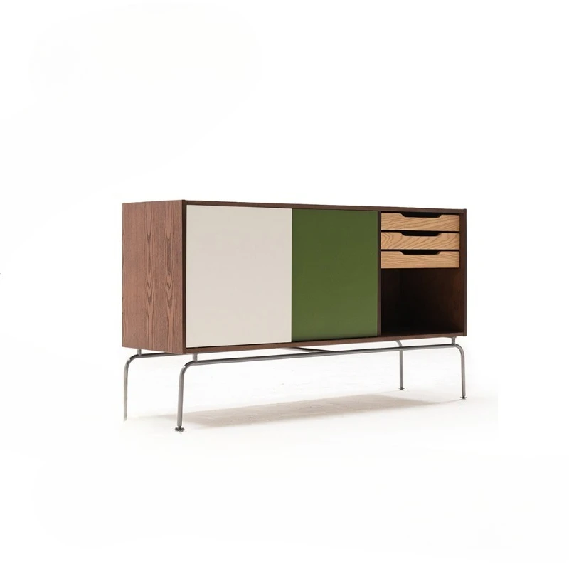 

Французский ретро-шкаф для хранения вещей, интегрированный в гостиную, пристенный шкаф-тумба.