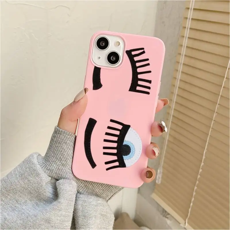 Hot Ferragnies Eyes Chiara Phone Case For Iphone 7 8 Plus X Xr Xs 11 12 13 Se2020 Mini Mobile Iphones 14 Pro Max Case