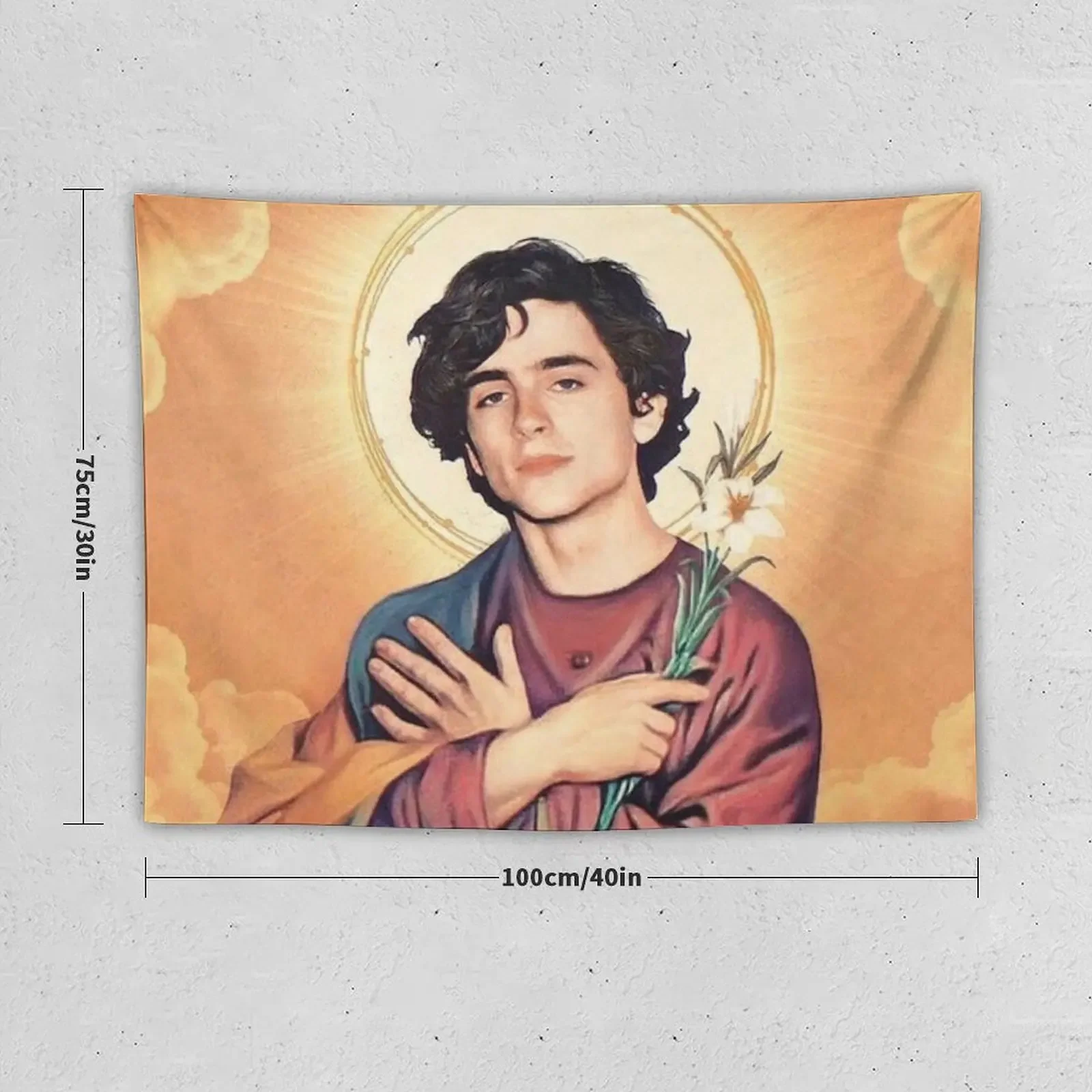 Timothee Chalamet as Jesus Tapestry Bedrooms Decor Japanese Room Decor Home Decorators Tapestry