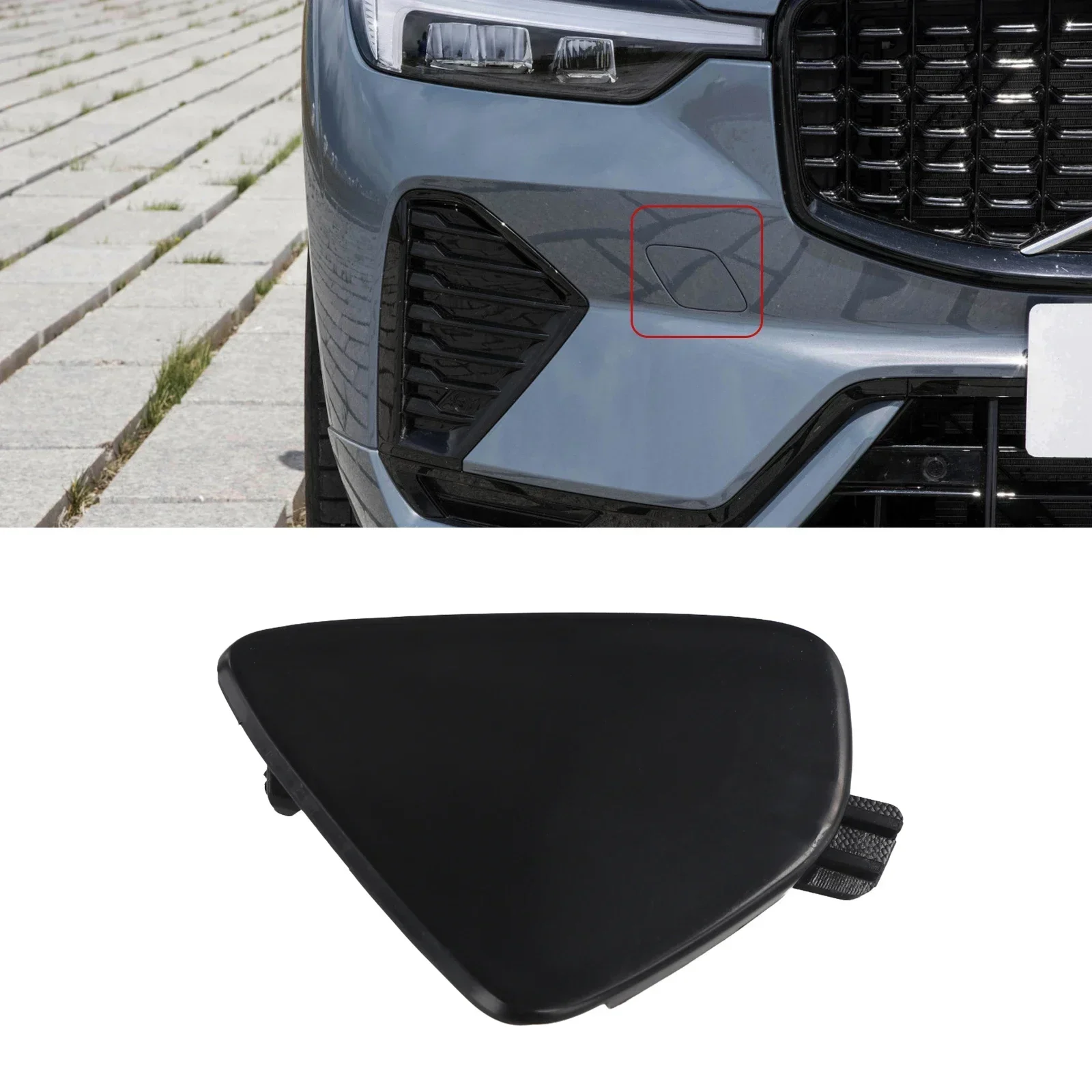 Cover Cap Bumper Tow Hook Eye Cover For Volvo XC60 2014-2017 1pc 31323767-2 Front Bumper High Quality Brand New