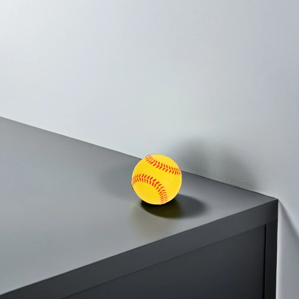 

2 Pcs Baseball Indoor Softball Training Balls Practice High School Baseballs Yellow for