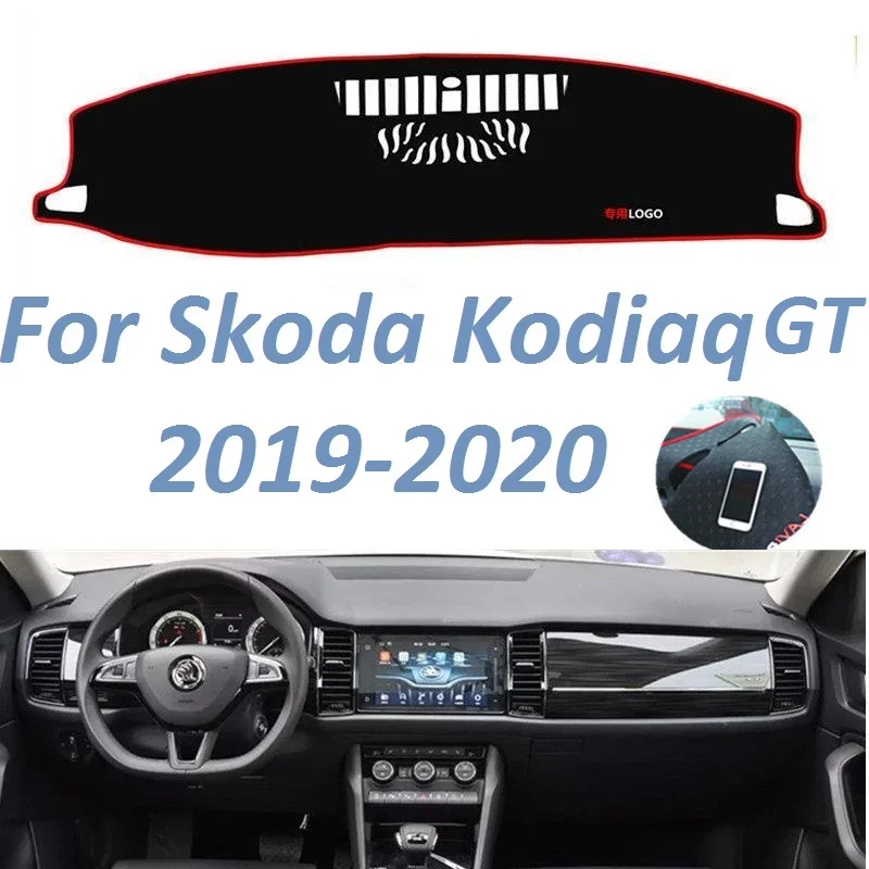 For Skoda Kamiq GT 2020 Left Right Hand Drive Non Slip Dashboard Cover Mat Instrument Carpet Car Accessories