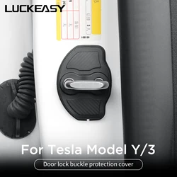 For Tesla Model Y Car Door Lock Cover Model 3 2023-2024 Car Styling Door Lock Protection Cap Modification Accessories 4pcs