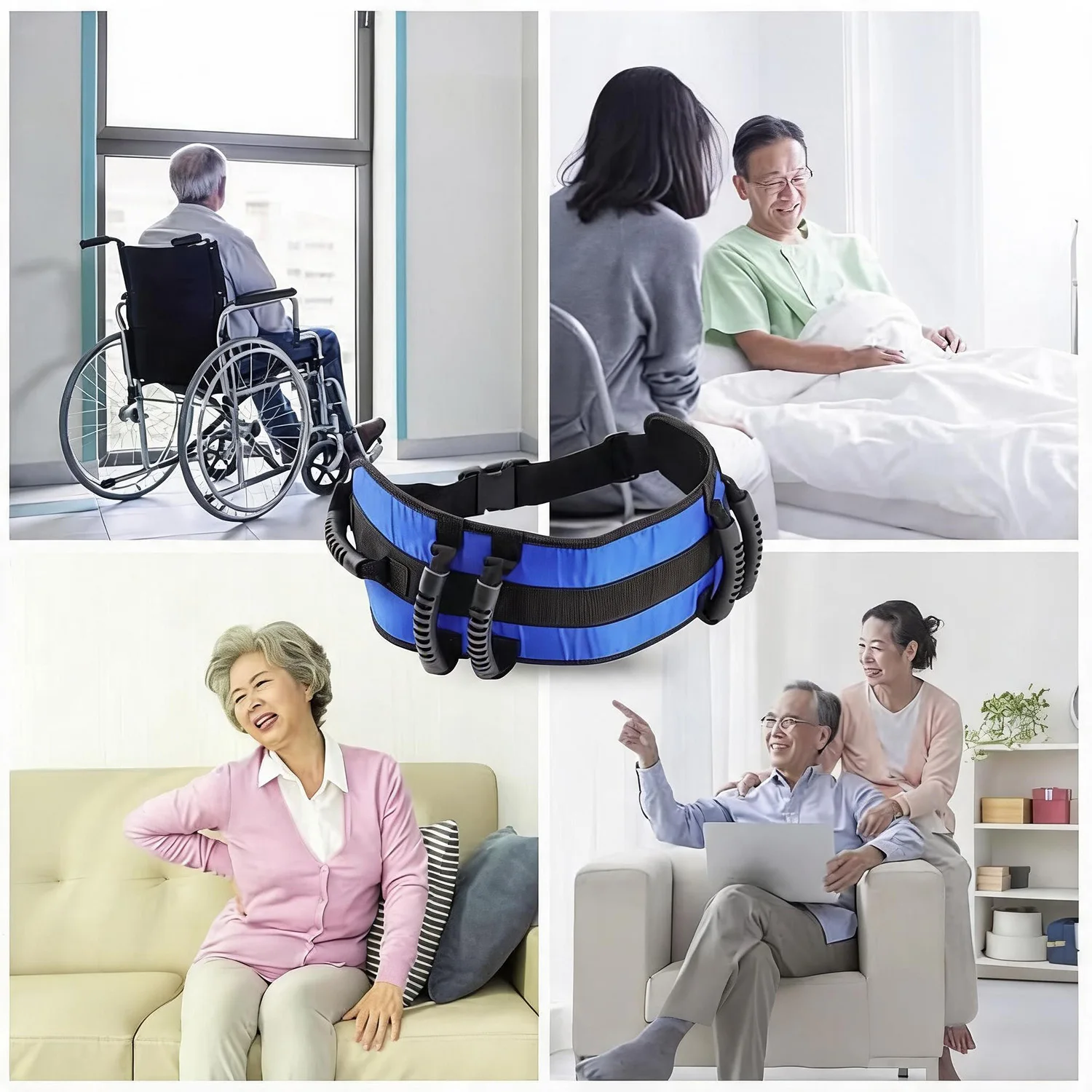 Bild 9: Stehhilfegürtel Ergonomisches Design Verdicktes Oxford-Gewebe Taillenumfang Einstellbar