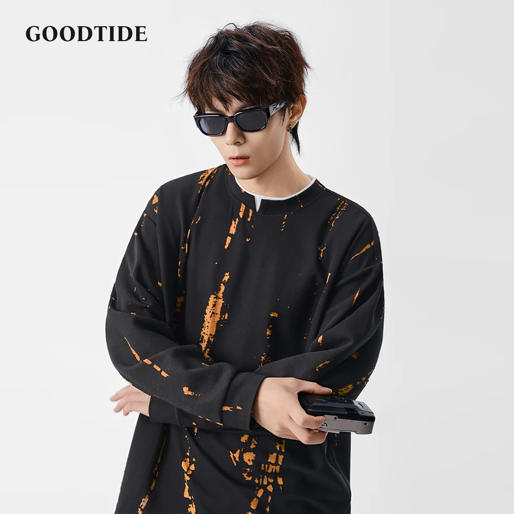 سويت شيرت رجالي كاجوال برقبة دائرية موضة شتاء 2025 نمط جديد متعثر وفضفاض - تصميم مناسب للارتداء اليومي #3