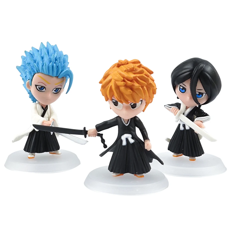 Groothandel BLEACH Action Figure Cool Leuke Anime Figuur Speelgoed Pop Model Bureau Decoratie Voor Kind Verjaardagscadeautjes Q Versie Beeldje