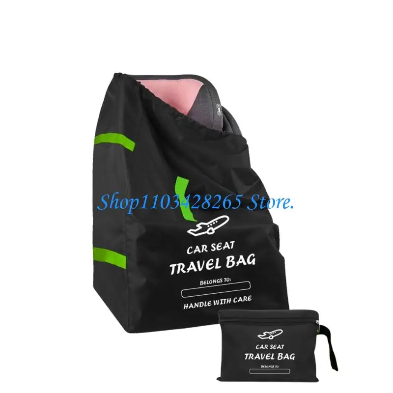 유아용 여행 친화적 인 카시트 보관 가방 유아용 조절 가능한 스트랩 내구성 패브릭 게이트 체크 카시트 커버 G2TE
