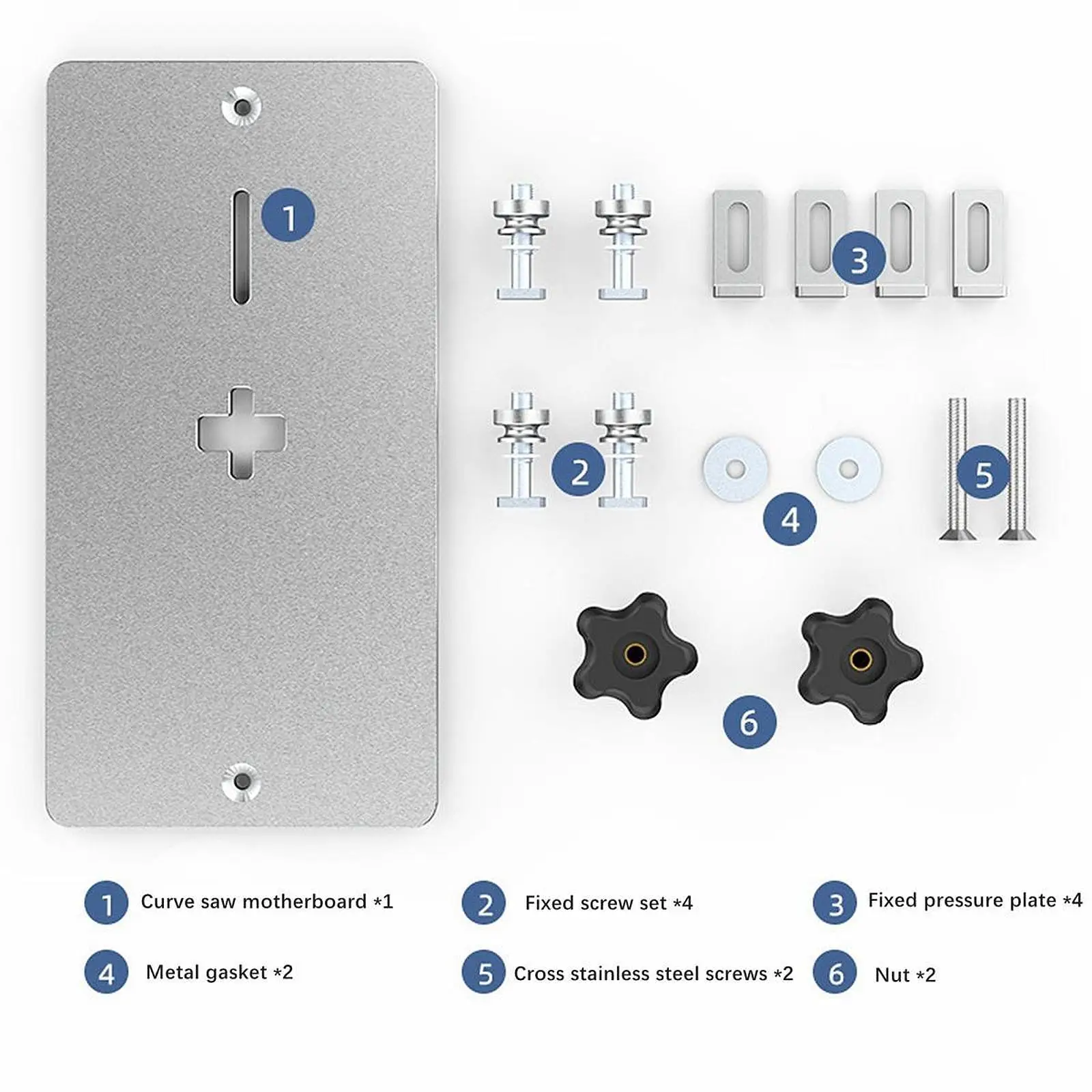 電動ジグソー用フリップボード、アルミニウム合金精密センターホールブッシング
