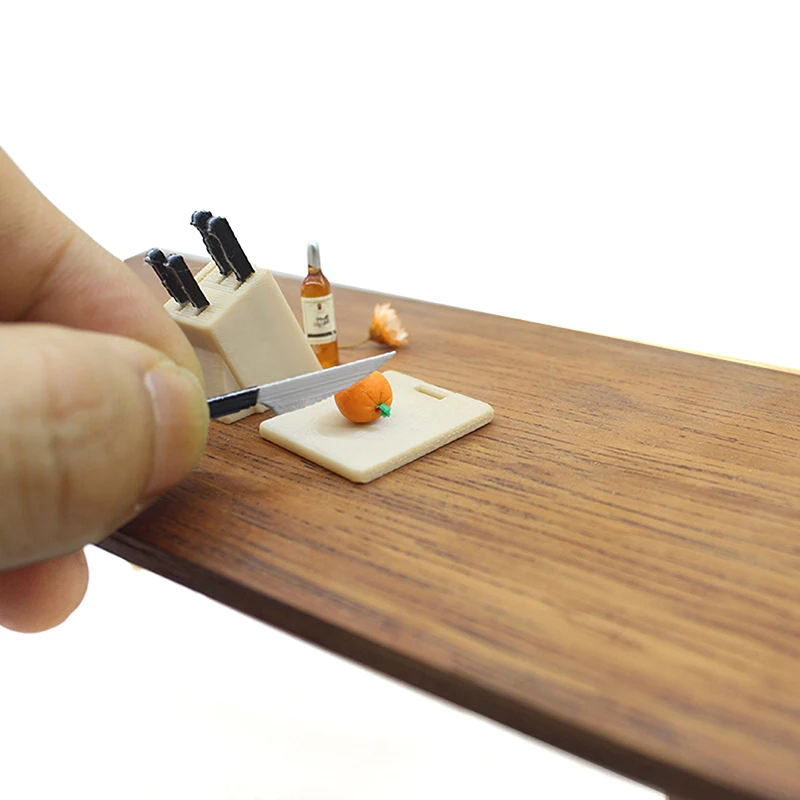 ドールハウスミニチュア切削工具ミニカッターホルダーまな板モデル飾りシーンキッチン装飾おもちゃドールハウスアクセサリー