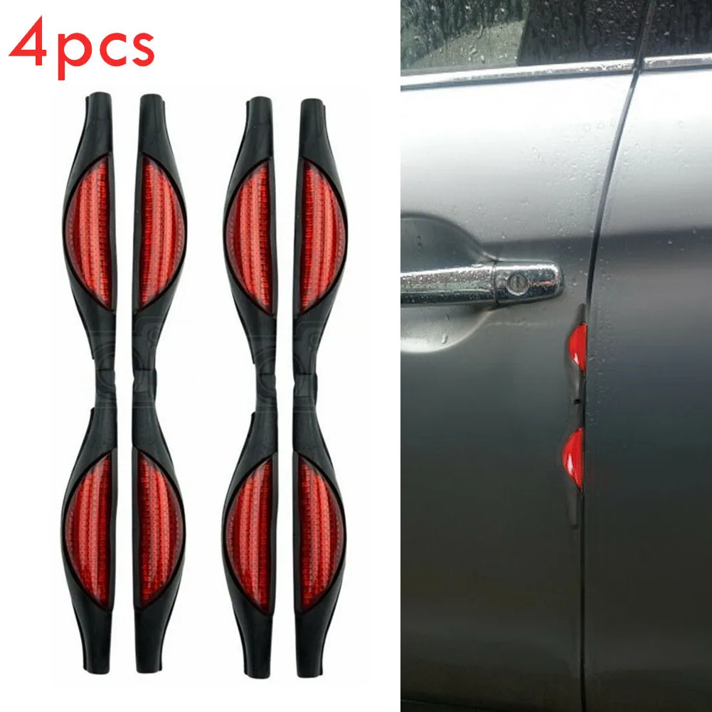 Caravan Door Edges Guards Prevent Protectors Red Scratches Shield Strip ABS Van Anti-collision Waterproof Car Suv