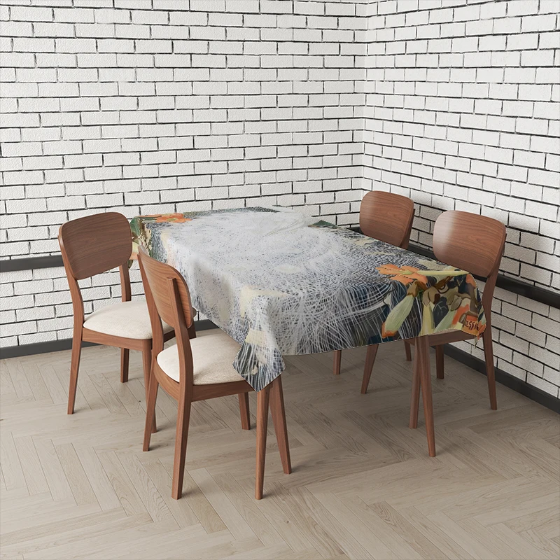 Home tablecloths for dining table decoration Natural and Animal Styles rectangular table accessories cloth Anti-stain tablecloth