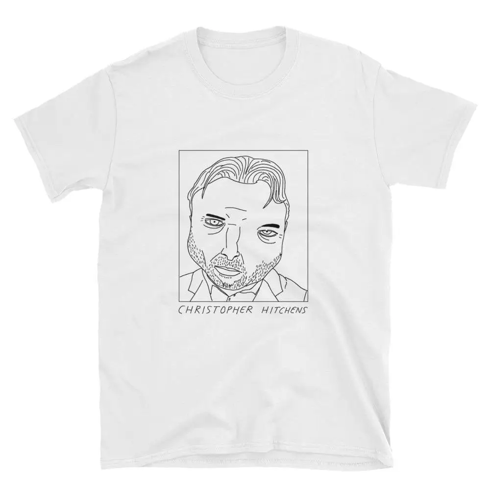 Badly Drawn Authors Christopher Hitchens T Shirt FREE Worldwide Delivery