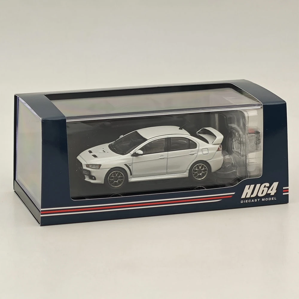 

Hobby Japan 1/64 Lancer Evolution X Final Edition White HJ642053AWP Diecast Models Car Limited Collection Auto Toys