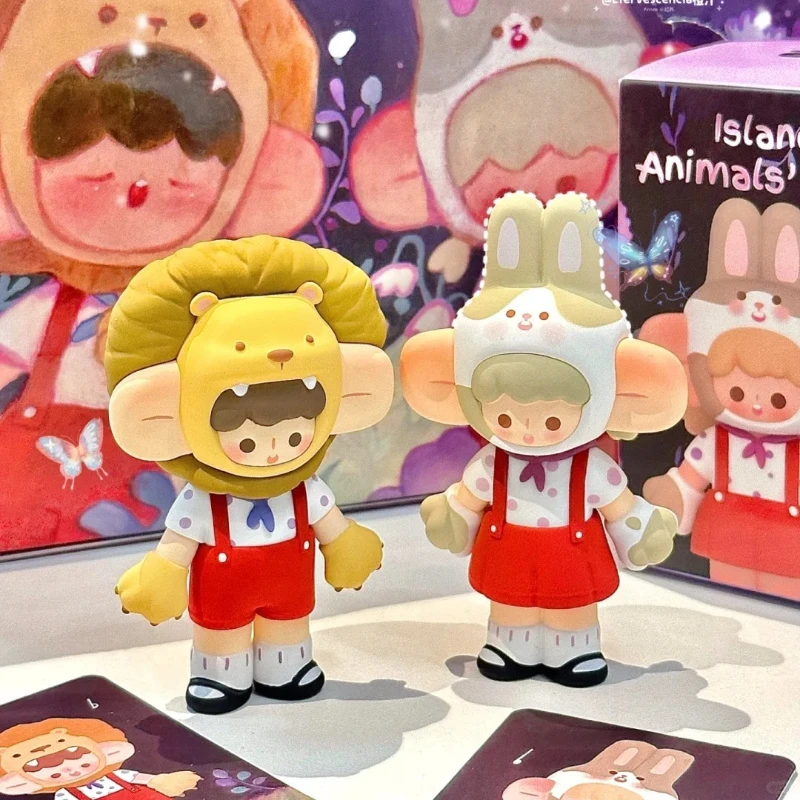 Figura De Acción 섬 동물 합창단 시리즈 블라인드 박스 장난감 Caja Misteriosa 귀여운 애니메이션 액션 피규어 인형 데스크탑 장식품 선물