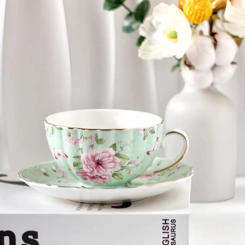 

French Coffee Cups British Afternoon Tea Sets Country Style Home Bone China Milk Cups Mother's Day Gifts Chris Christmas gift