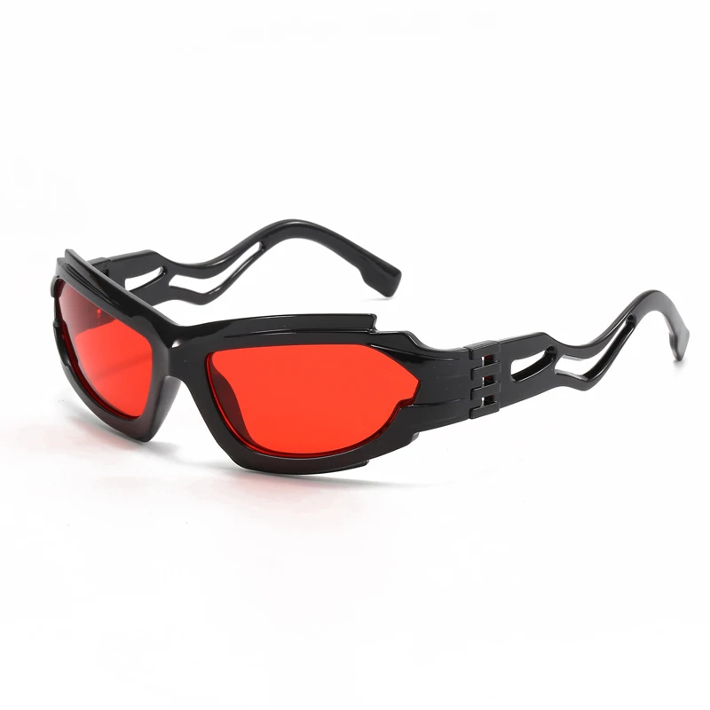 

New Popular Hollow Punk Sun Glasses Y2K Style Personalized Sunglasses Fashion Sports Cycling Glasses Female