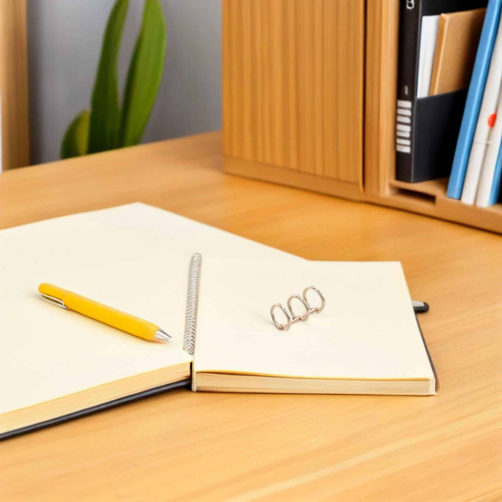 20 قطعة معدنية 3 حلقة فضفاضة ورقة الموثق خواتم 20 مللي متر القطر الداخلي قابلة لإعادة الاستخدام لتقوم بها بنفسك دفتر فلاش بطاقة تنظيم #4