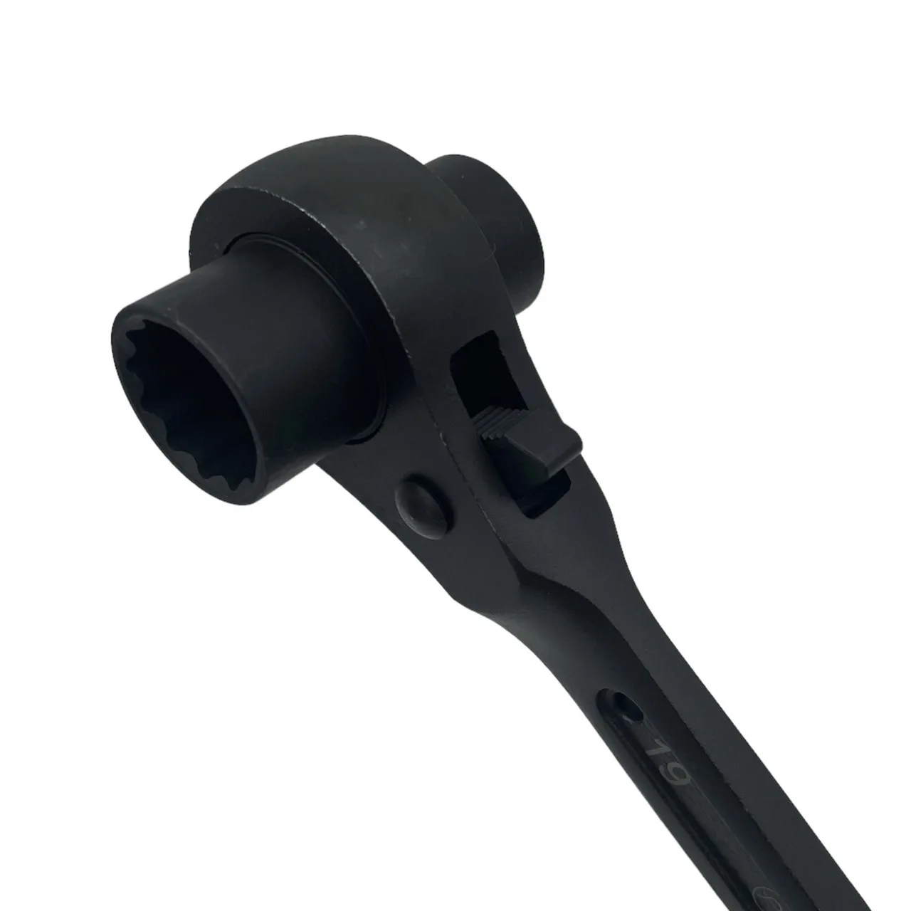 Double Sided Bi-Hex Socket Ratcheting Spanner Wrench Tool Industrial Grade 75N-M Max Torque Sharp Tail Customizable OEM Support