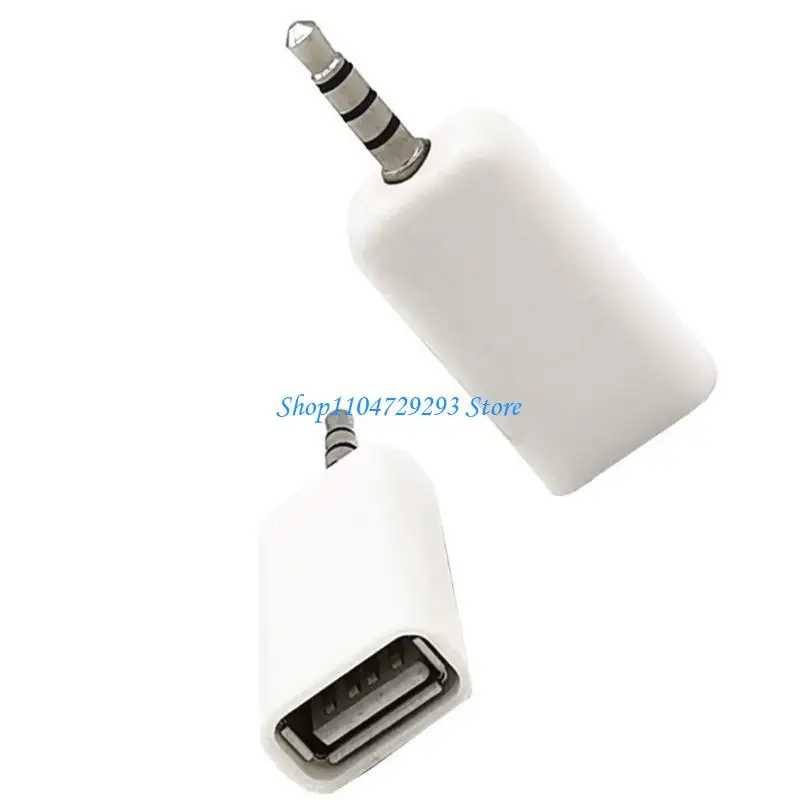

Y2GD Auxiliary to USB Adapter USB To 3.5mm Converters For Autos Audios Systems
