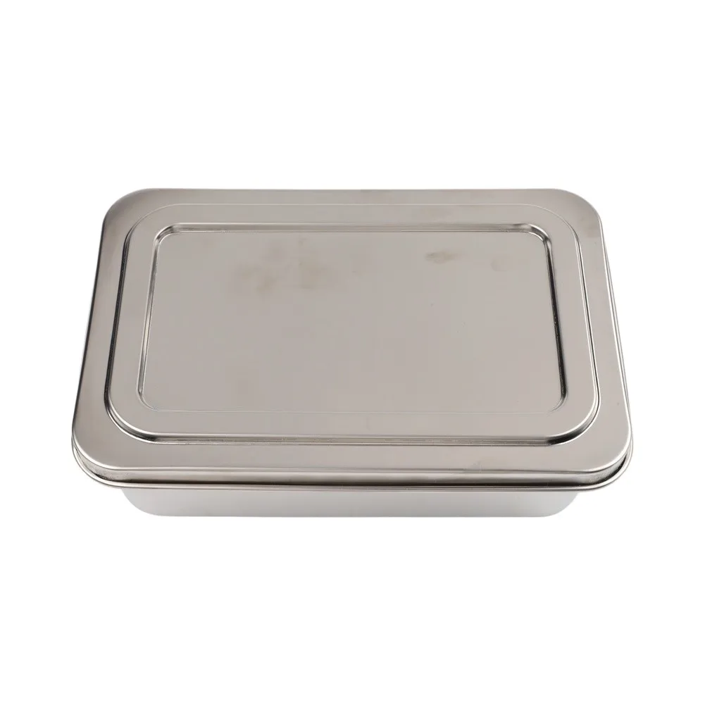 Rectangle Stainless Steel Bakeware Set Component: Cake Pan with Lid for Tiramisu and Multi-Use Dessert Preparation