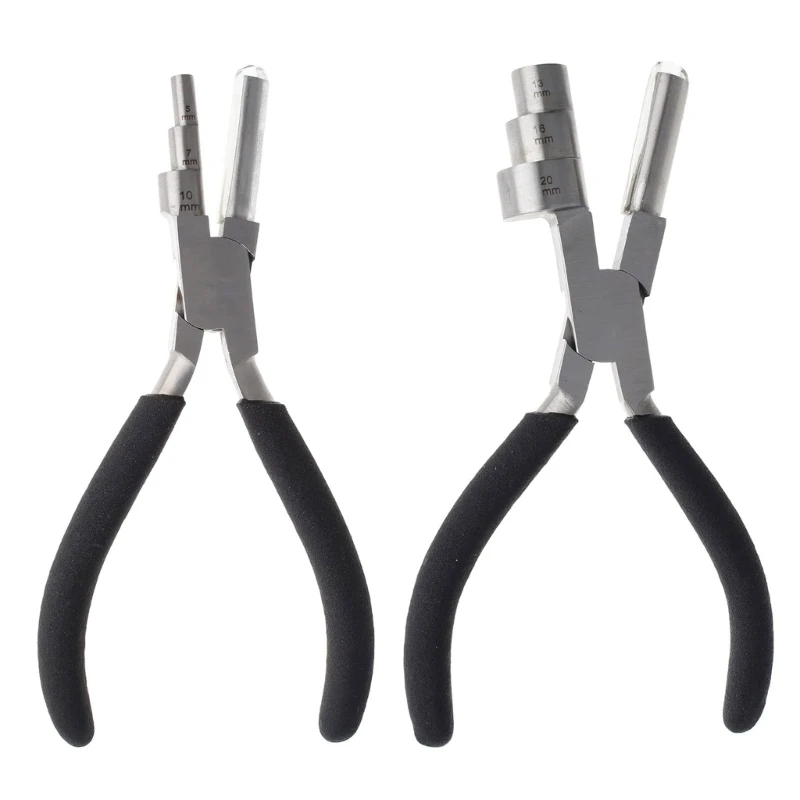 

Set of 2 Multi Function Wire Pliers 3 Stage Stripping Cutting Wrapping Hand Tool 97QE