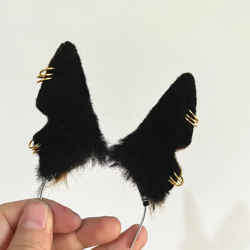 Handmade Halloween Headdress Anubis Ancient Egyptian Myth Mini 1/3 1/4 Doll Accessory Wolf Ear Beast Tail
