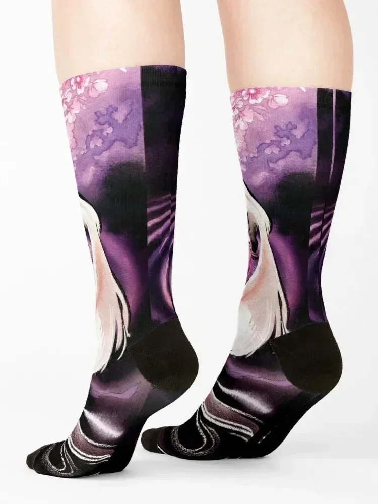 جوارب روز مون ساكورا بلوسوم فوكس للرجبي للمشي لمسافات طويلة جوارب رياضية شتوية دافئة جوارب رجالية نسائية