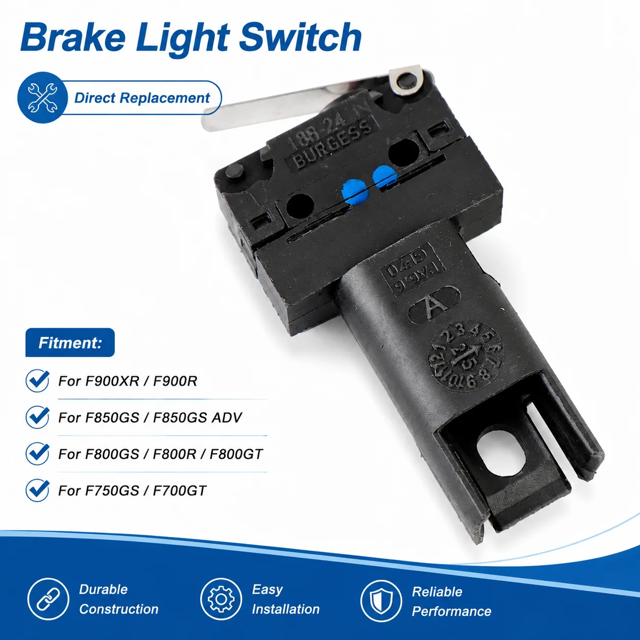 Motorcycle Brake Light Switch Microswitch For BMW F700GS F750GS F800R F800GT F800GS F850GS F900R F900XR 61318562126