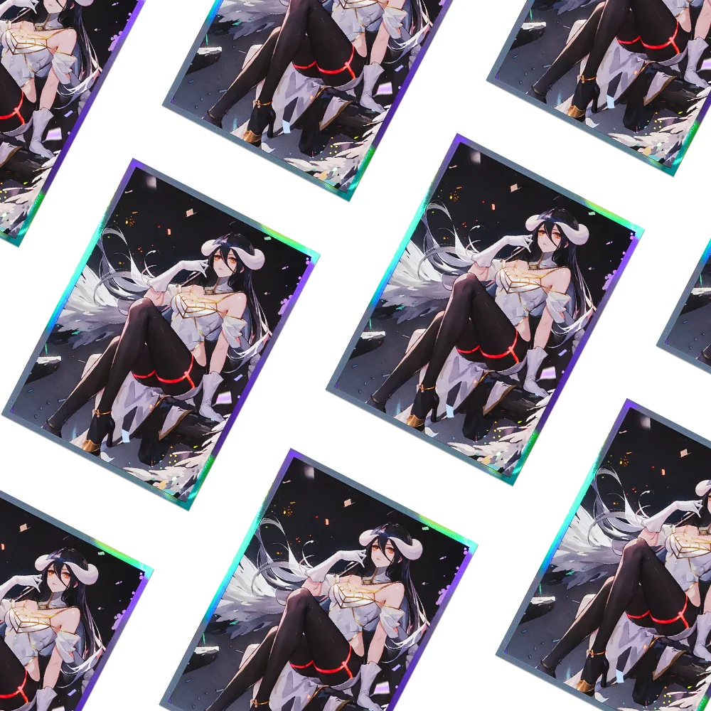 60 個 67 × 92 ミリメートル点滅アニメカードスリーブ MGT/PKM トールトップローディングトレーディングカードプロテクター PTCG と互換性