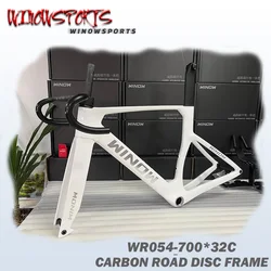 Factory New design Aero Carbon Road bike frame With winow Logo T47 BB support Mechanical or Di2 carbon racing bicycle frame