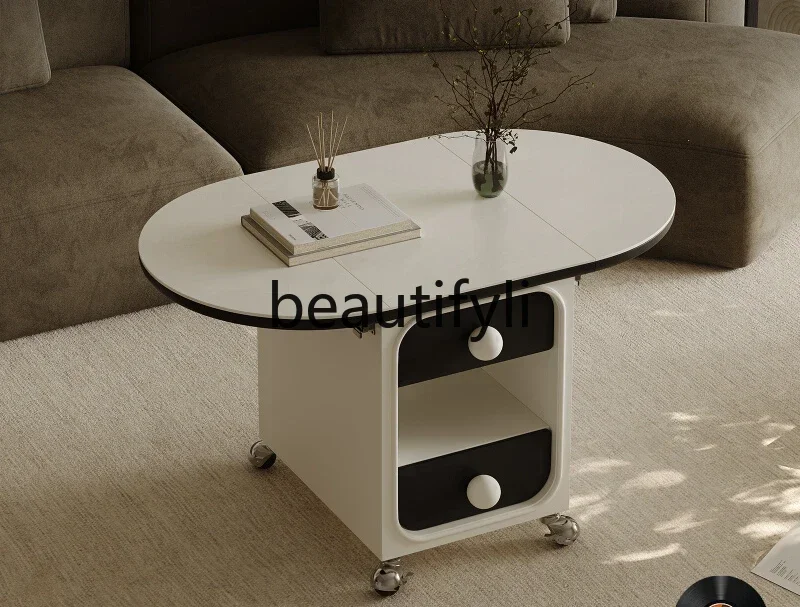 

LXSlate living room household small apartment designer sofa side few trolleysSSS