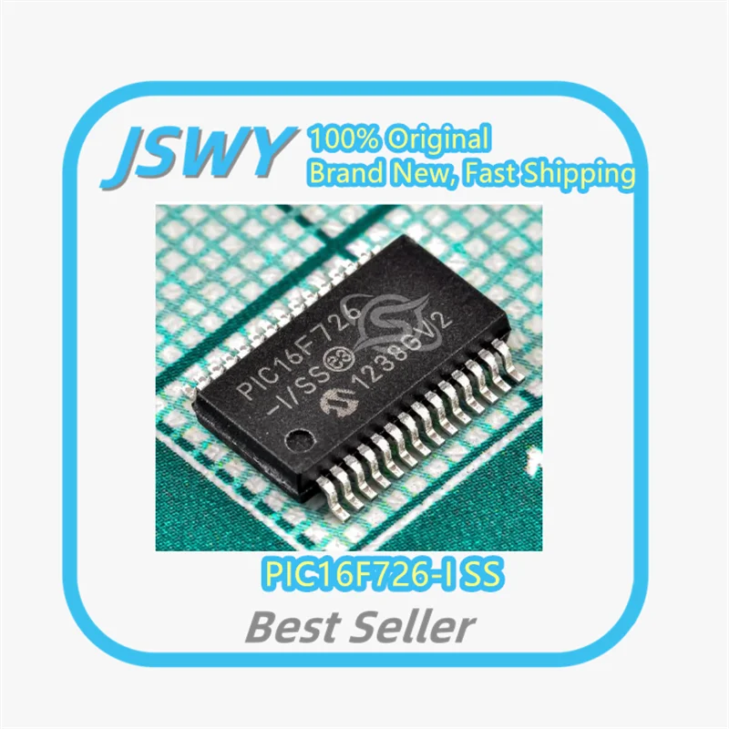 

(5/50 pieces) PIC16F726-I/SS PIC16F726-I ​​SSOP-28 Microcontroller Chip, Original and Genuine Product