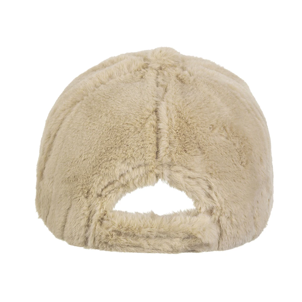 FS Beige Plüsch Winter Baseball Kappe Für Männer Winddicht Outdoor Golf Hut Warme Frauen Hüte Dicke Straße Hip Hop Caps Gorras Hombre