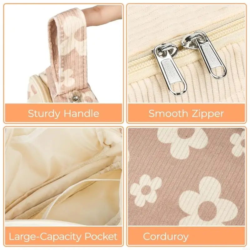 علبة قلم رصاص متعدد الوظائف مقصورات متعددة القماش أقلام منظم حقيبة تخزين مستحضرات التجميل للطالب للطلاب