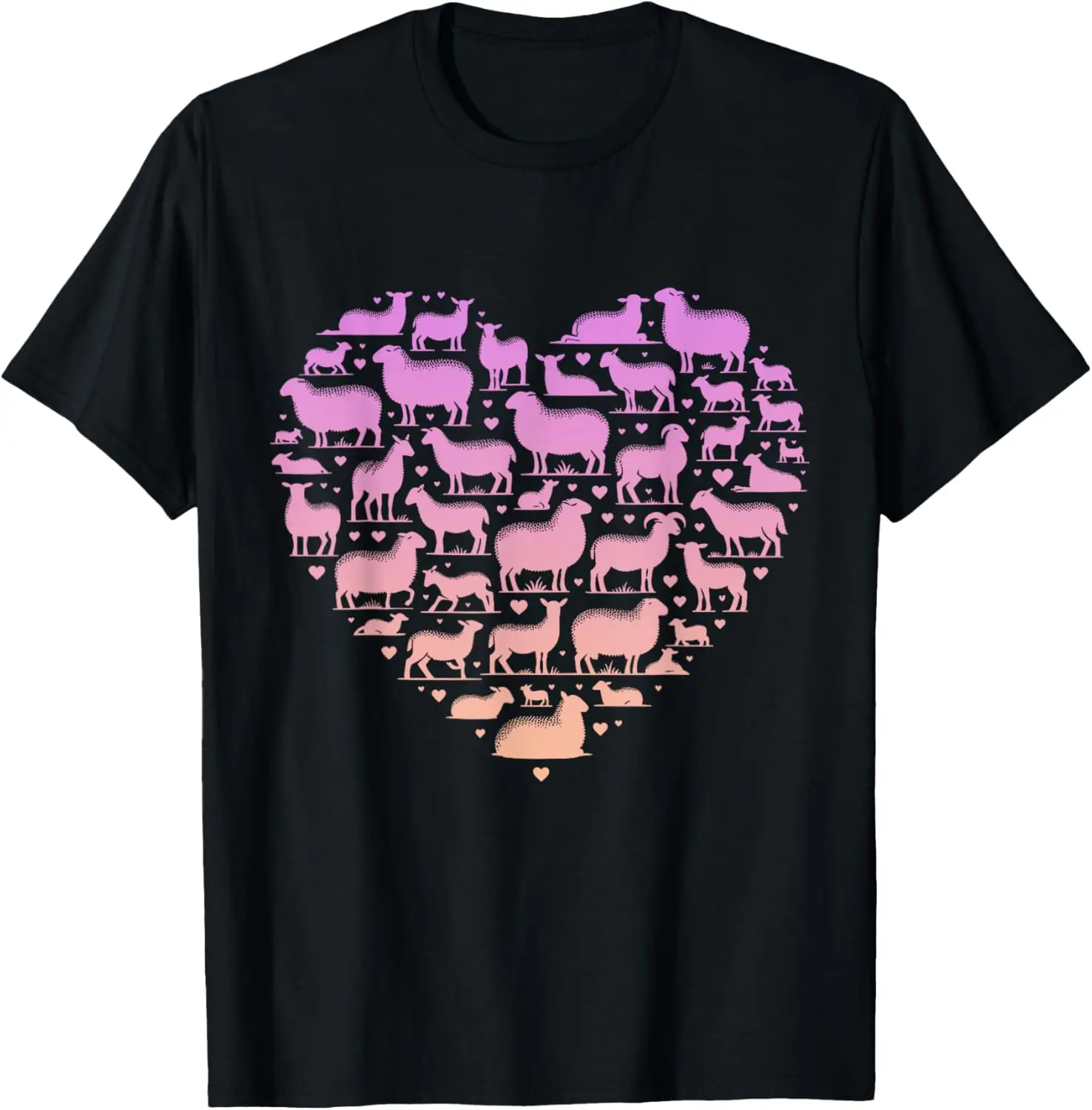 

Silhouette Sheep Tshirt for Sheep Lover | Girls Sheep T-Shirt
