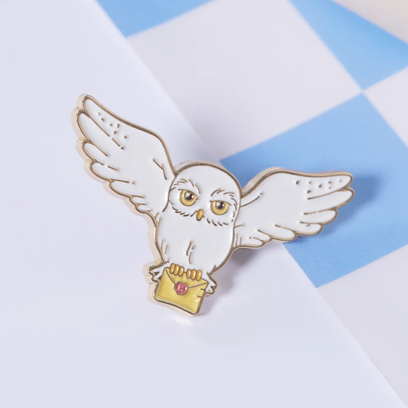 Echte Miniso Harry Potter Perifere Hedwig en de Gouden Snaai Badge Creatief Speelgoed Schattig Versierd Verjaardagscadeau voor kinderen