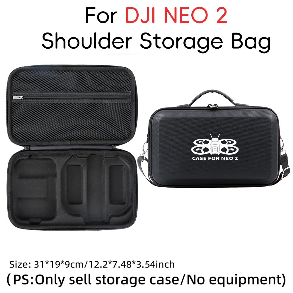 

Carrying Case for DJI Neo 2 and RC-N3 Remote Control, Hard Shell Protective Case, Portable Storage Shoulder Bag Travel Case