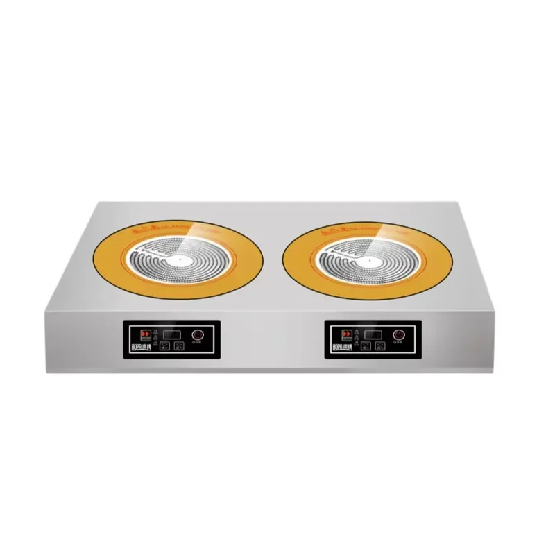 3000W 2 Burner 220V Stainless Steel Factory Direct CE Induction Hob Commercial Cooker Dual Zone Control Digital Touchscreen