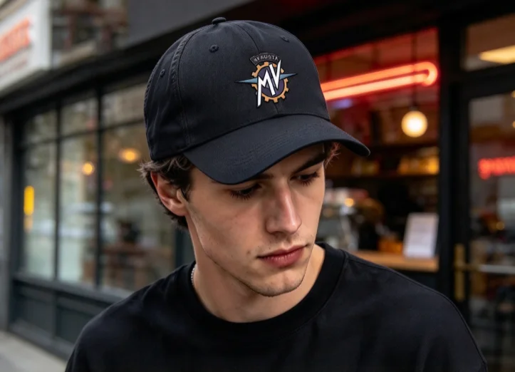 2026 new Street Style Baseball Cap, Circular Gear Letter Graphic Print Unisex Adjustable Soft Sun Hat