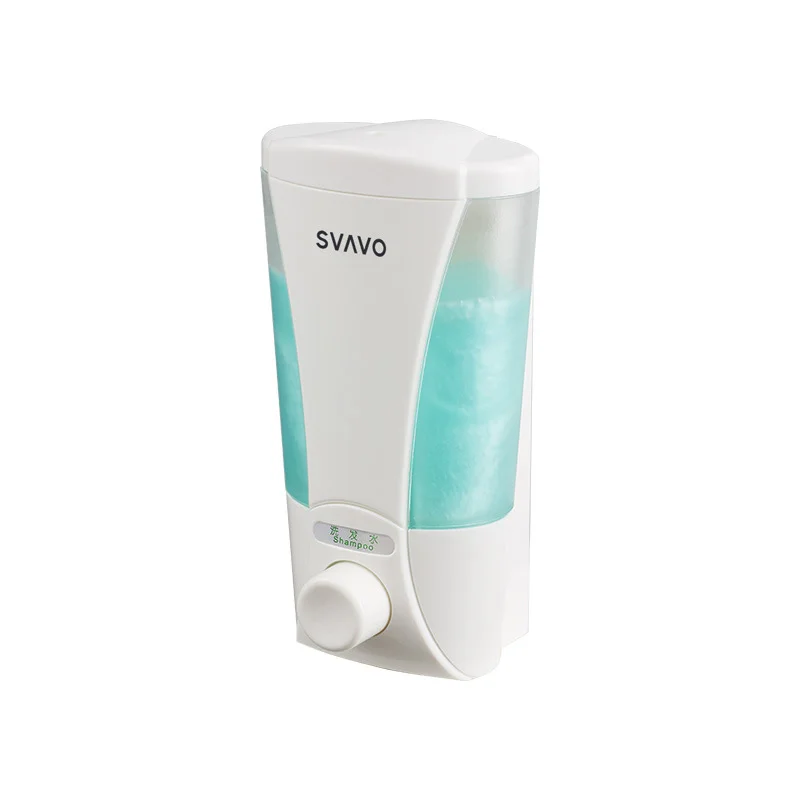 

SVAVO 200ML Soap Dispenser Bathroom Wall Mount Shower Shampoo Lotion Container Holder System Non Perforated Hotel