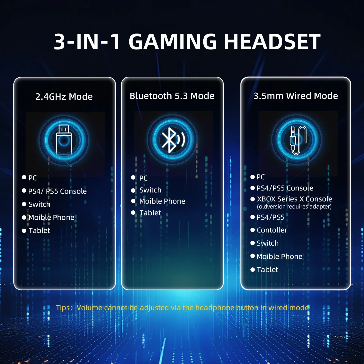 ATTACK SHARK L80PRO Wireless Gaming Headset 2.4G/BT/Wired Ultra-Light 40mm Drivers Low Latency Headphone for PC PS5 Switch Xbox image 6