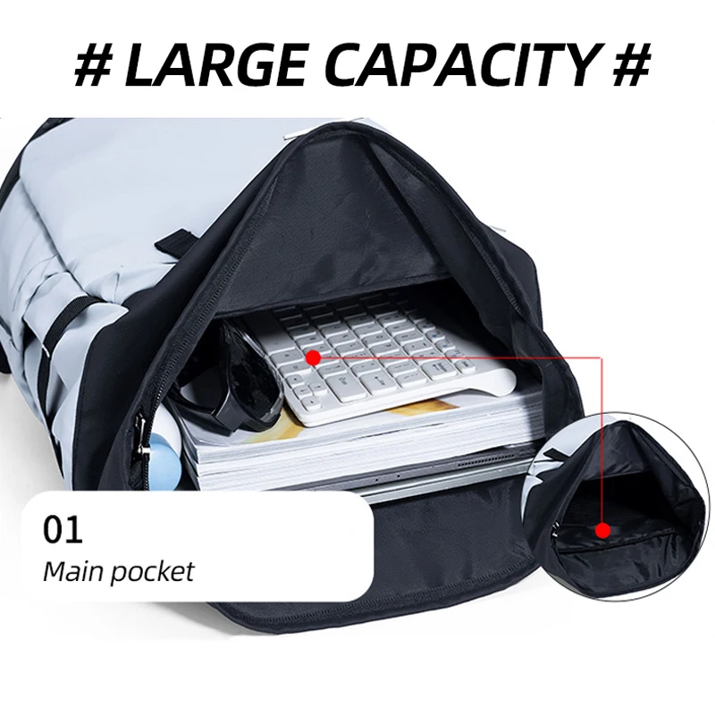 Badminton Tennis Rackets Backpack Outdoor Sports Training Camping Travel Rucksack Shoes Pocket Dry Wet Students Laptop Books Bag