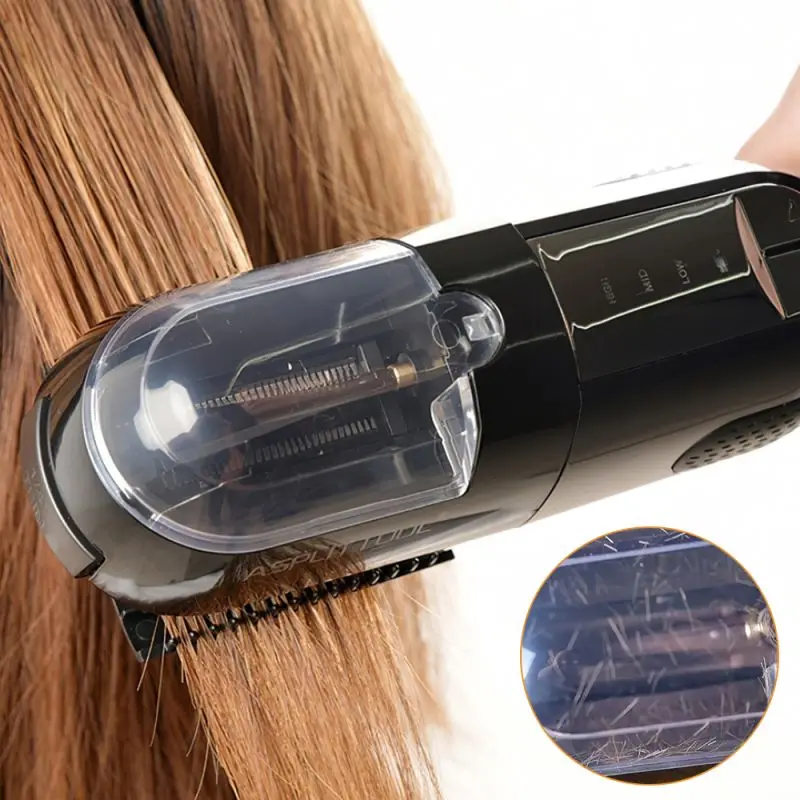 Recortador de pelo profesional con puntas abiertas para mujer, removedor de cabello dañado en seco, corte automático, máquina de corte de cabello