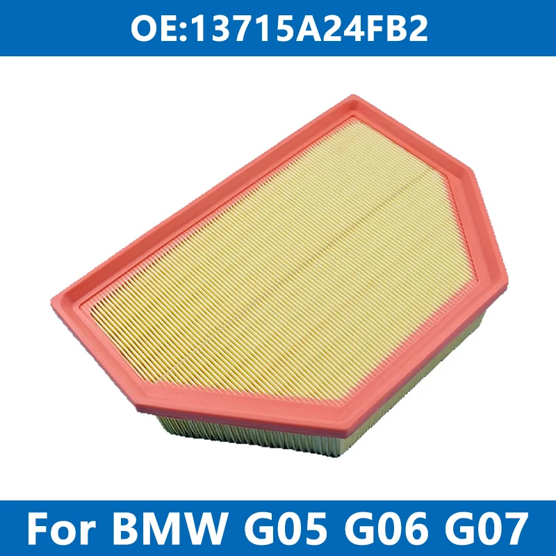 

Car Engine Air Filter 13715A24FB2 For BMW F95 F96 G05 G06 G07 G09 X5 X6 X7 XM 40i 50e Mild Plug-in Hybrid B58 3.0T 2023-