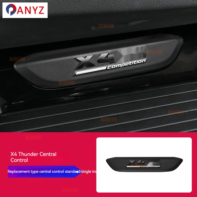 Central control gear Thunder version logo sticker Substitutional For BMW X3 X4 2018-2022 G01 G02